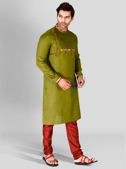 Mehendi Green Kurta Set | Azania