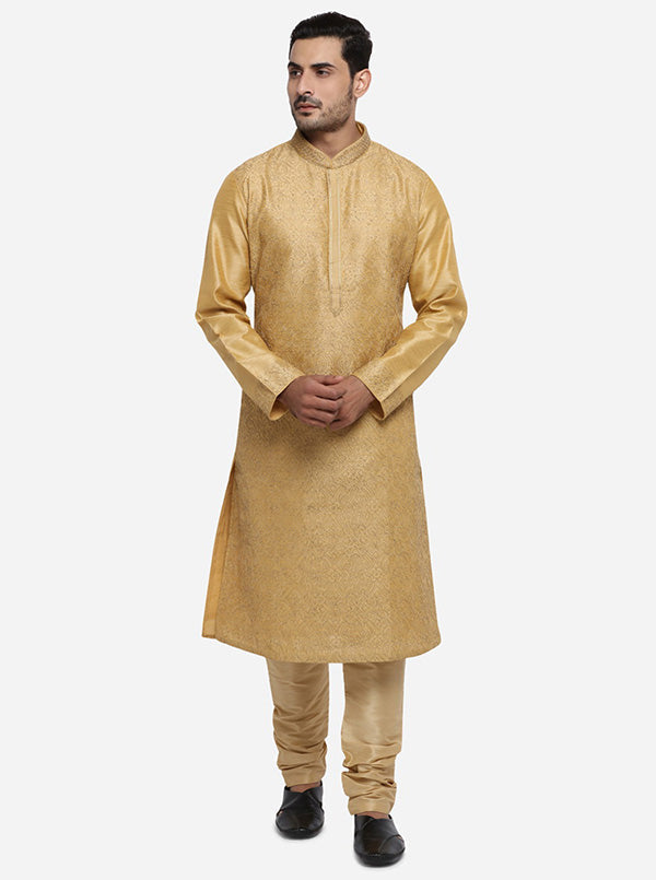 Dark Golden Kurta Set | Azania