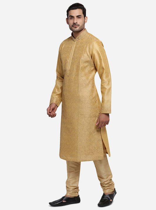 Dark Golden Kurta Set | Azania