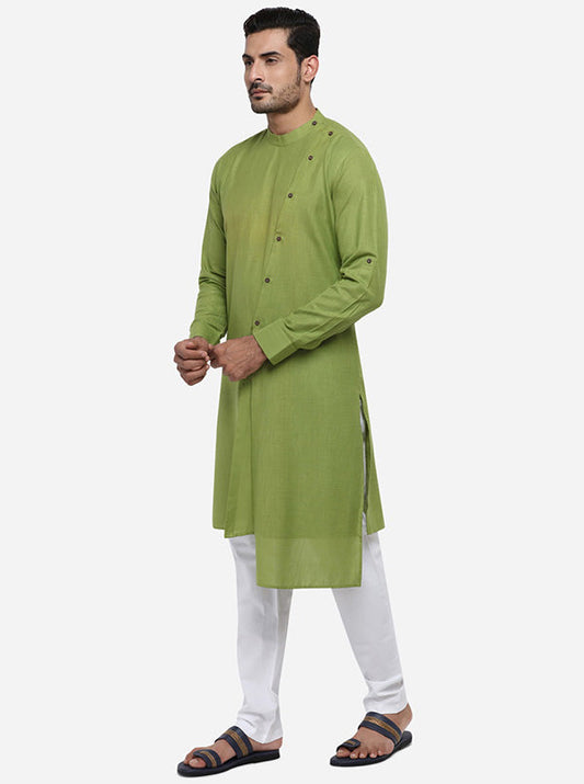 Grass Green Kurta Set | Azania