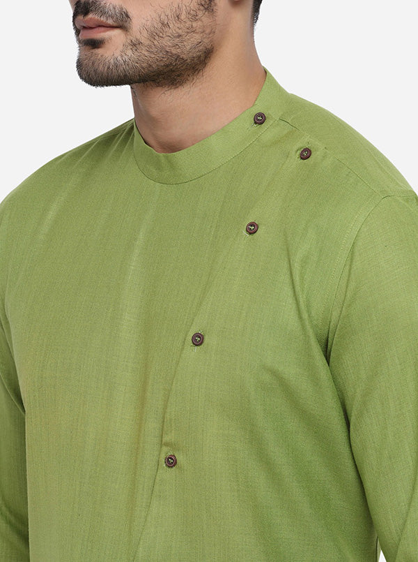 Grass Green Kurta Set | Azania