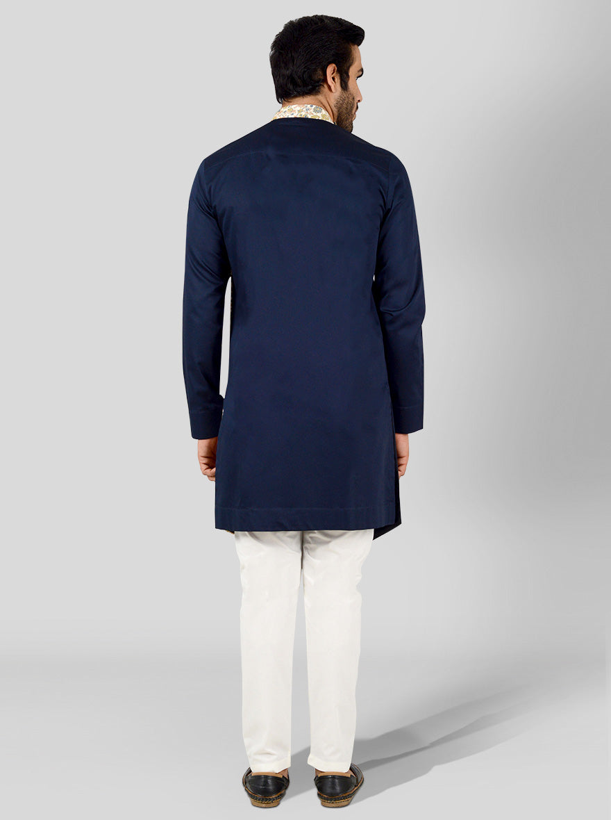 Navy Blue & Beige Kurta | Azania