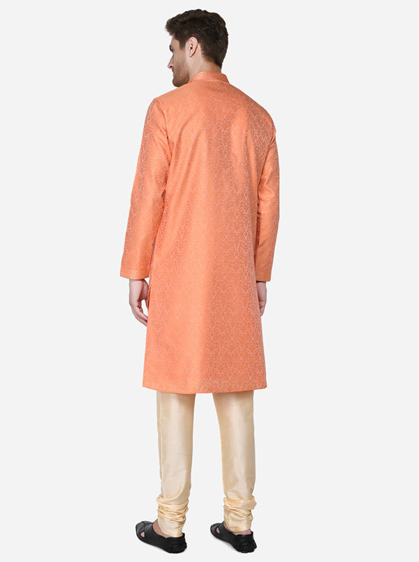 Coral Orange Kurta Set | Azania