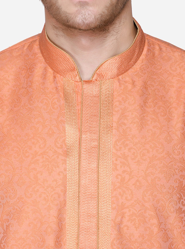 Coral Orange Kurta Set | Azania