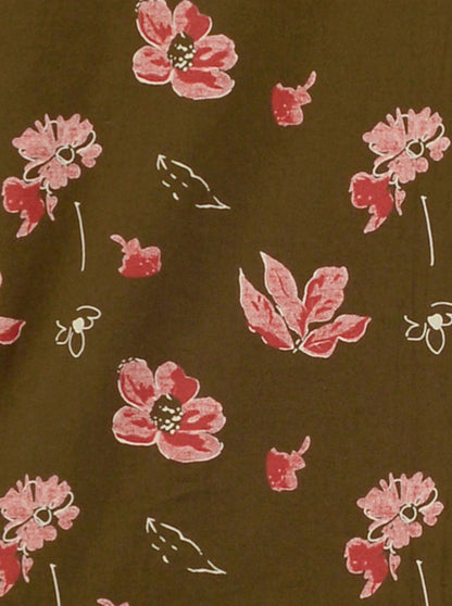 Light Green Printed Slim Fit Casual Shirt | JB Sport