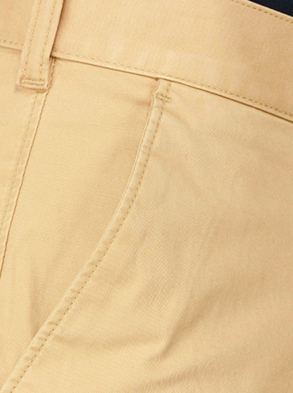 Greenfibre Light Khaki Slim Fit Casual Trouser