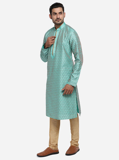 Aqua Green Kurta Set | Azania