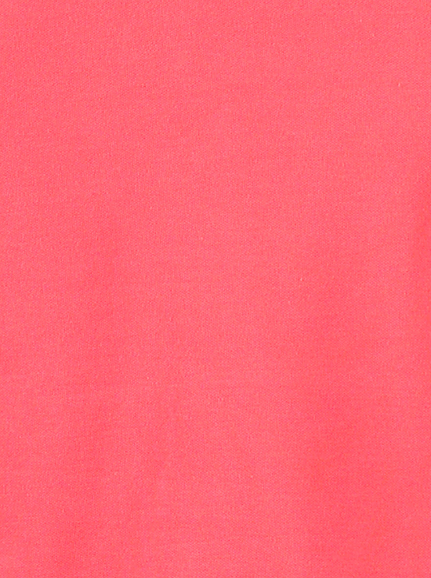 Poppy Red Solid Slim Fit Polo T-shirt | Greenfibre