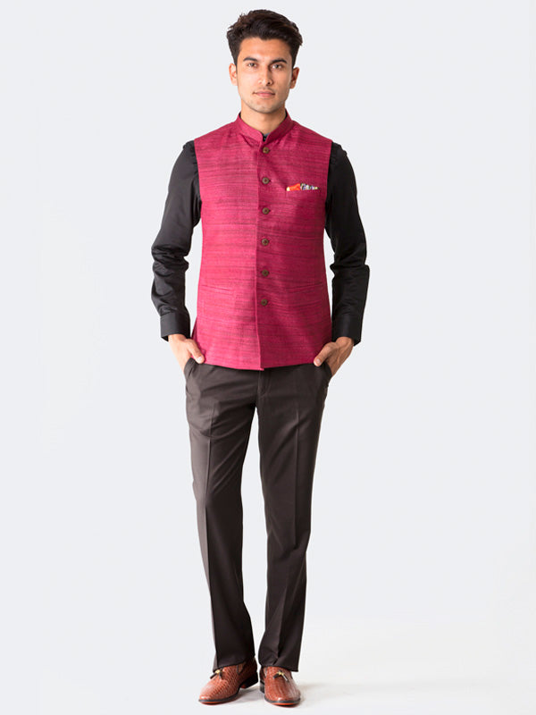 Magenta Pink Waistcoat