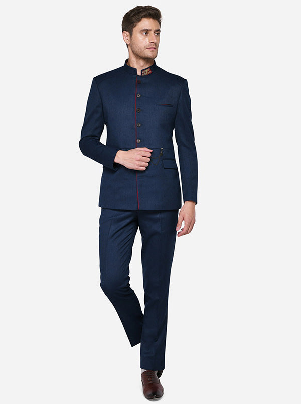 Navy Blue Jodhpuri Suit | JadeBlue