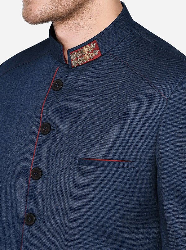 Navy Blue Jodhpuri Suit | JadeBlue