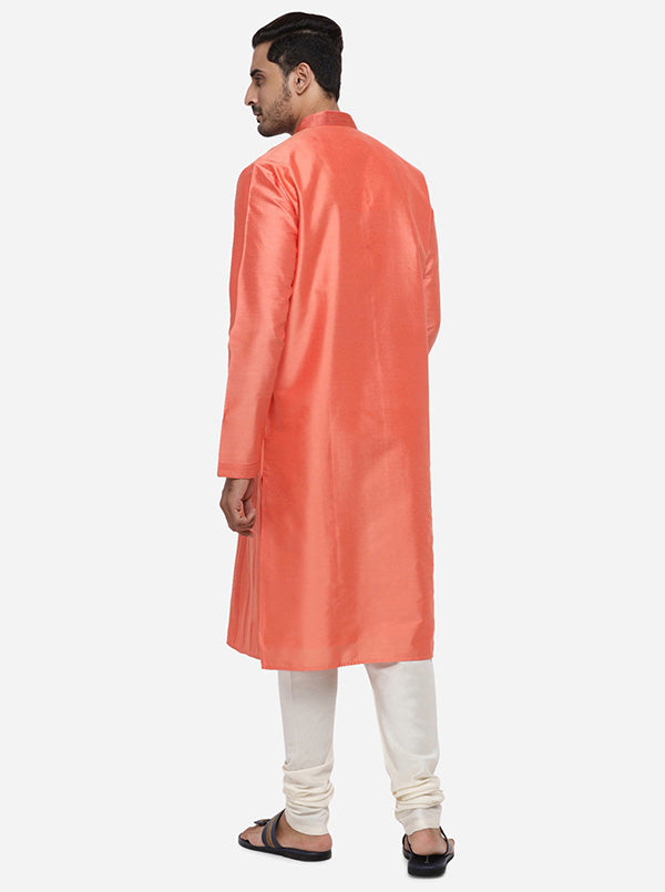 Coral Orange Kurta Set | Azania