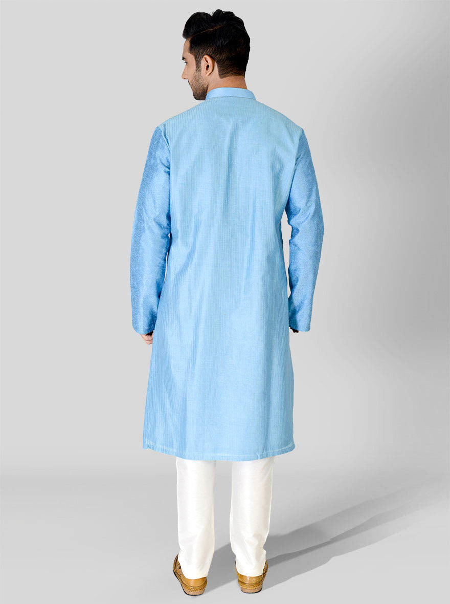 Pastel Blue Kurta Set | Azania