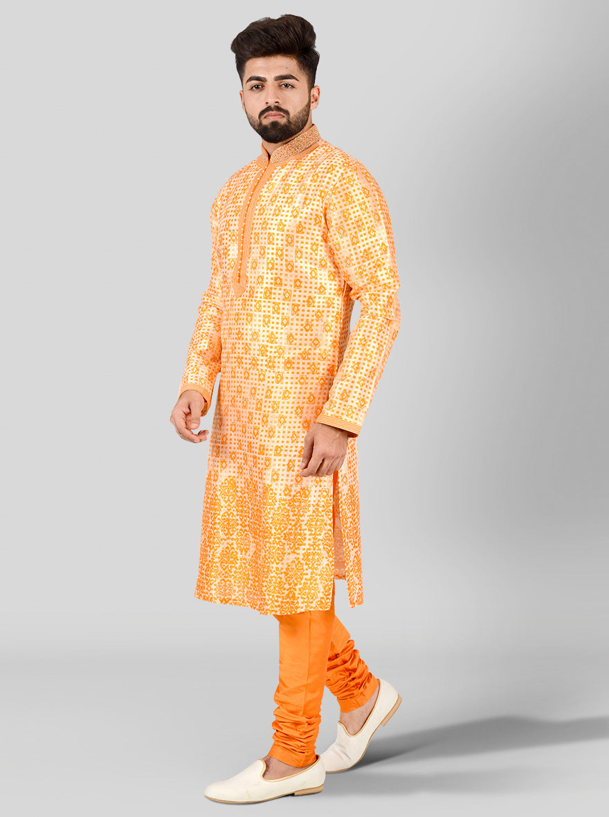 Orange Kurta Set | Siddhesh Chauhan