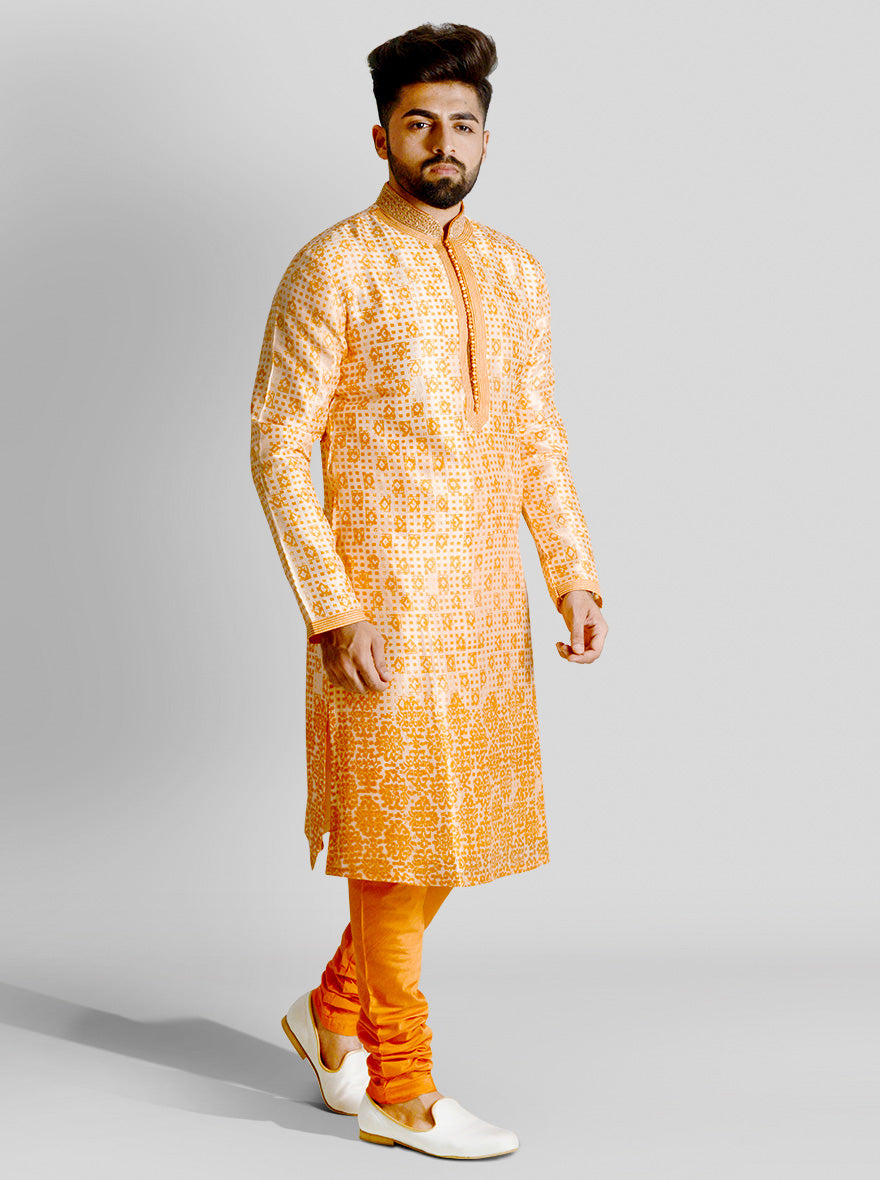 Orange Kurta Set | Siddhesh Chauhan