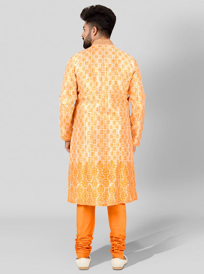 Orange Kurta Set | Siddhesh Chauhan
