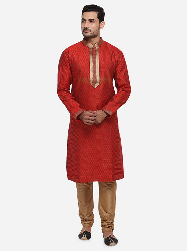 Dark Red Kurta Set | Azania