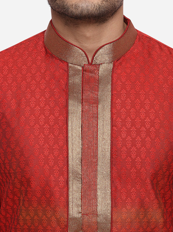 Dark Red Kurta Set | Azania