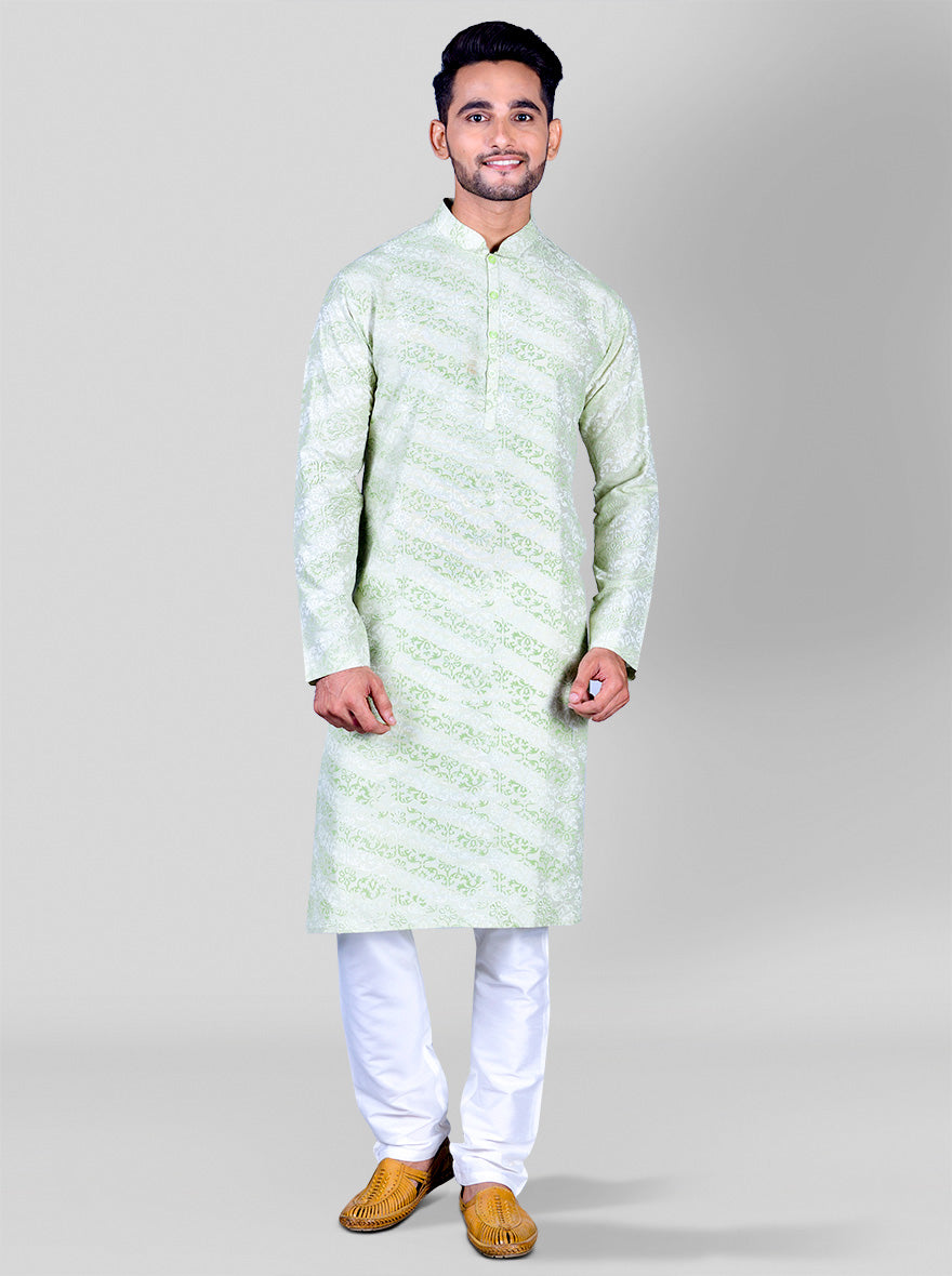 Pastel Green Kurta Set | Azania