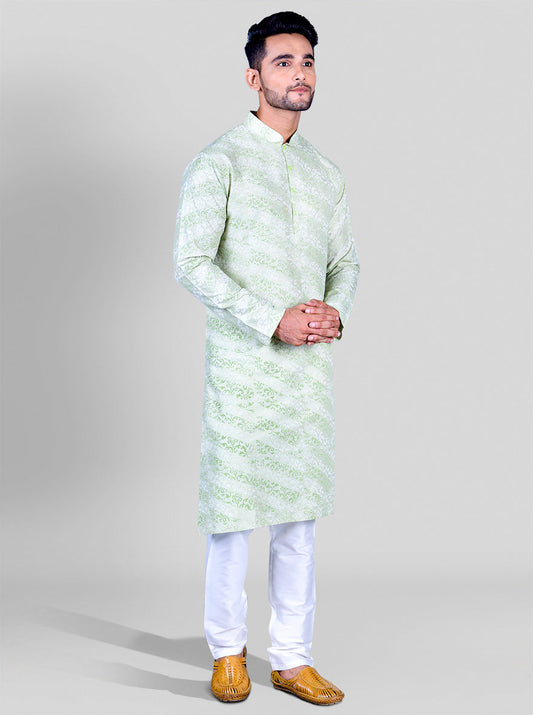 Pastel Green Kurta Set | Azania