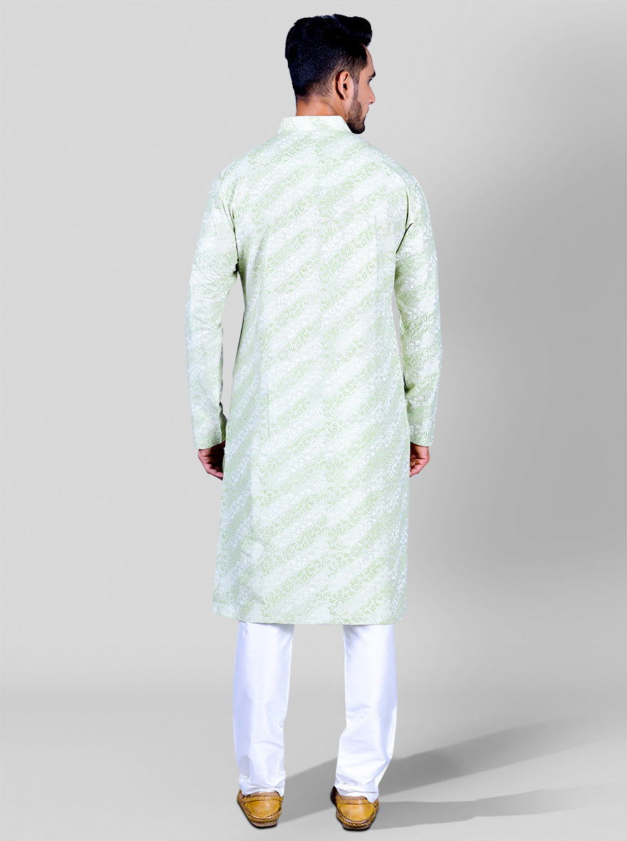 Pastel Green Kurta Set | Azania