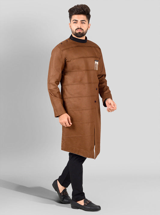 Coffee Brown Kurta | Azania