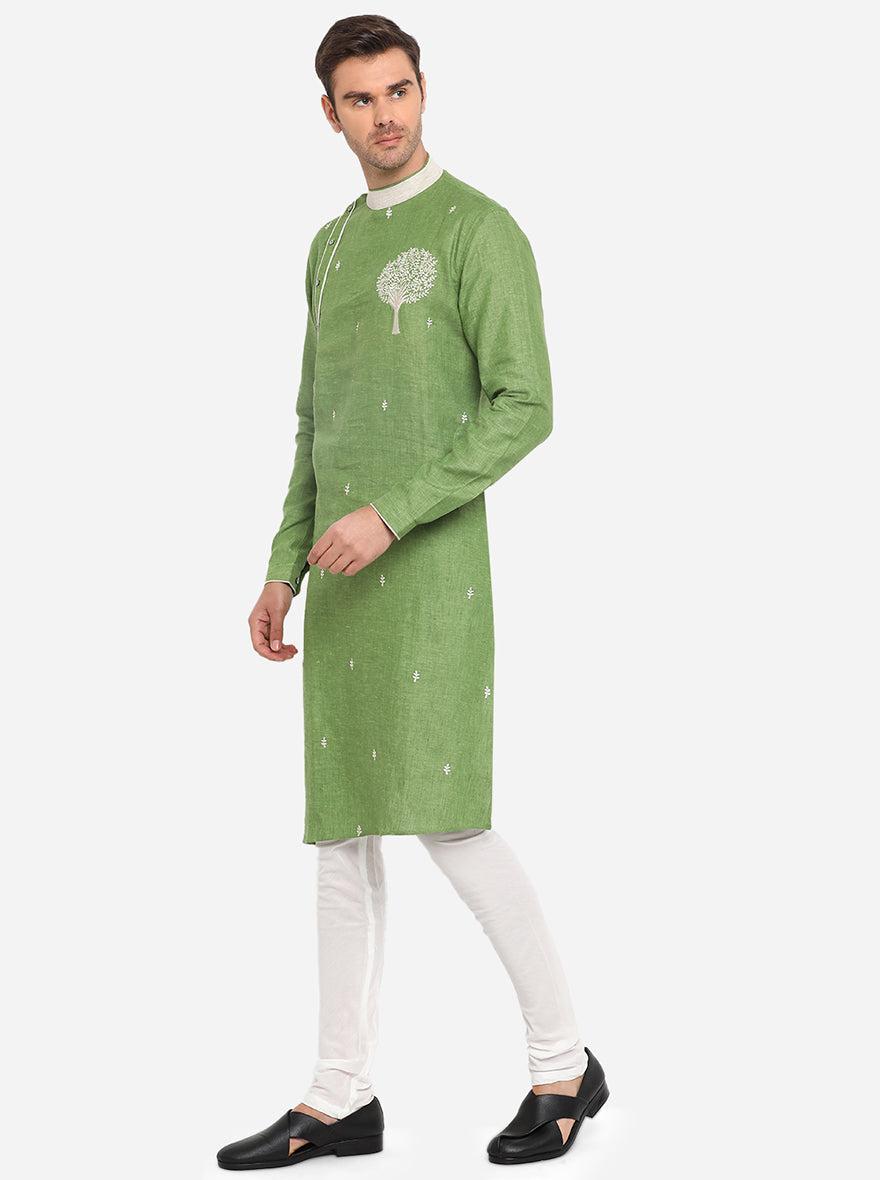 Grass Green Kurta | Azania