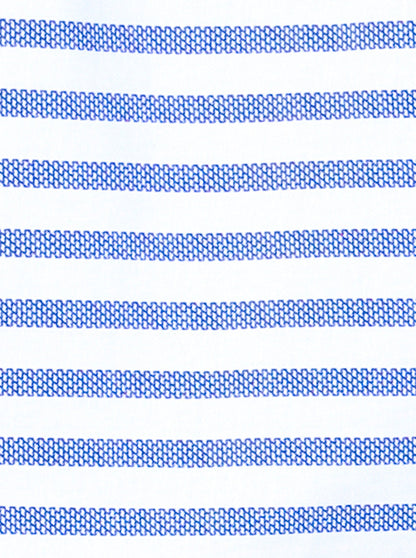 White & Blue Striped Slim Fit Party Wear Shirt | Greenfibre