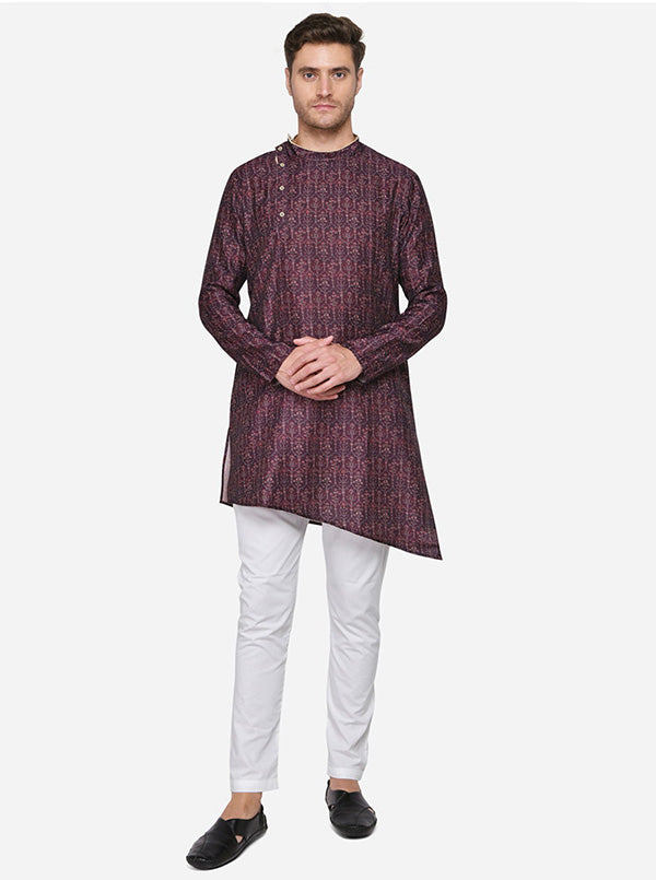 Deep Wine Kurta | Azania