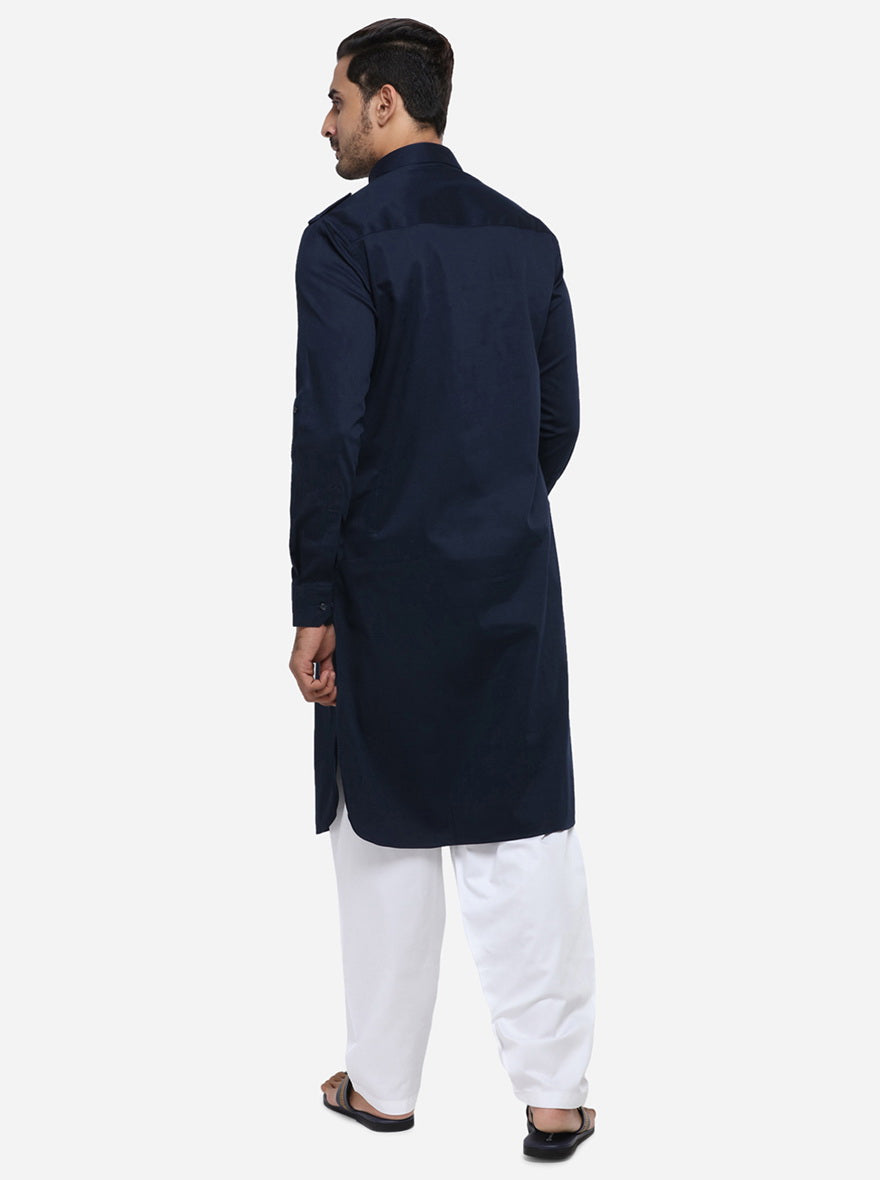 Dark Blue Pathani | Azania