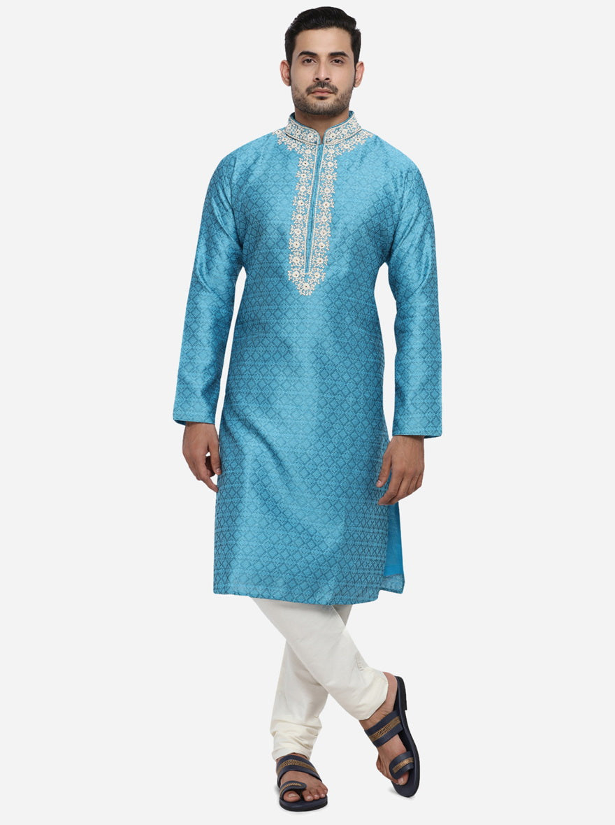 Pool Blue Kurta Set | Azania