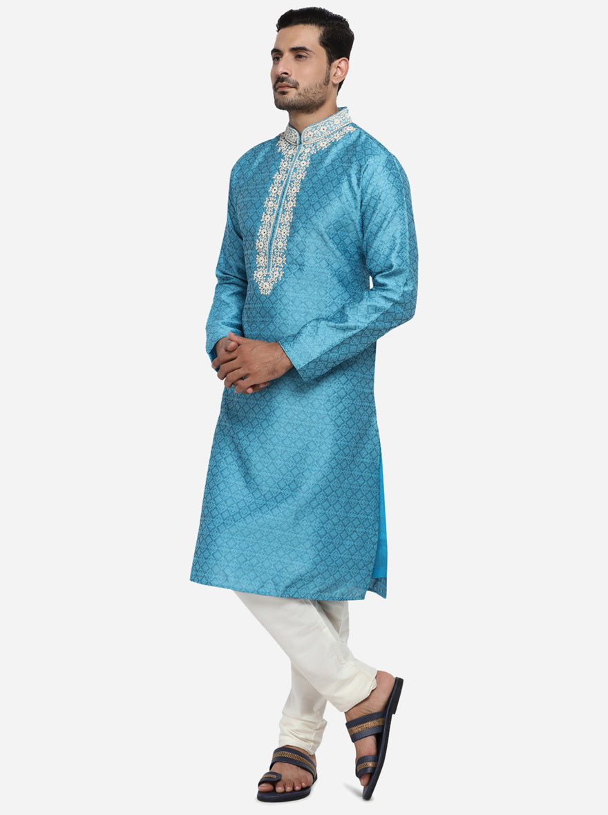 Pool Blue Kurta Set | Azania