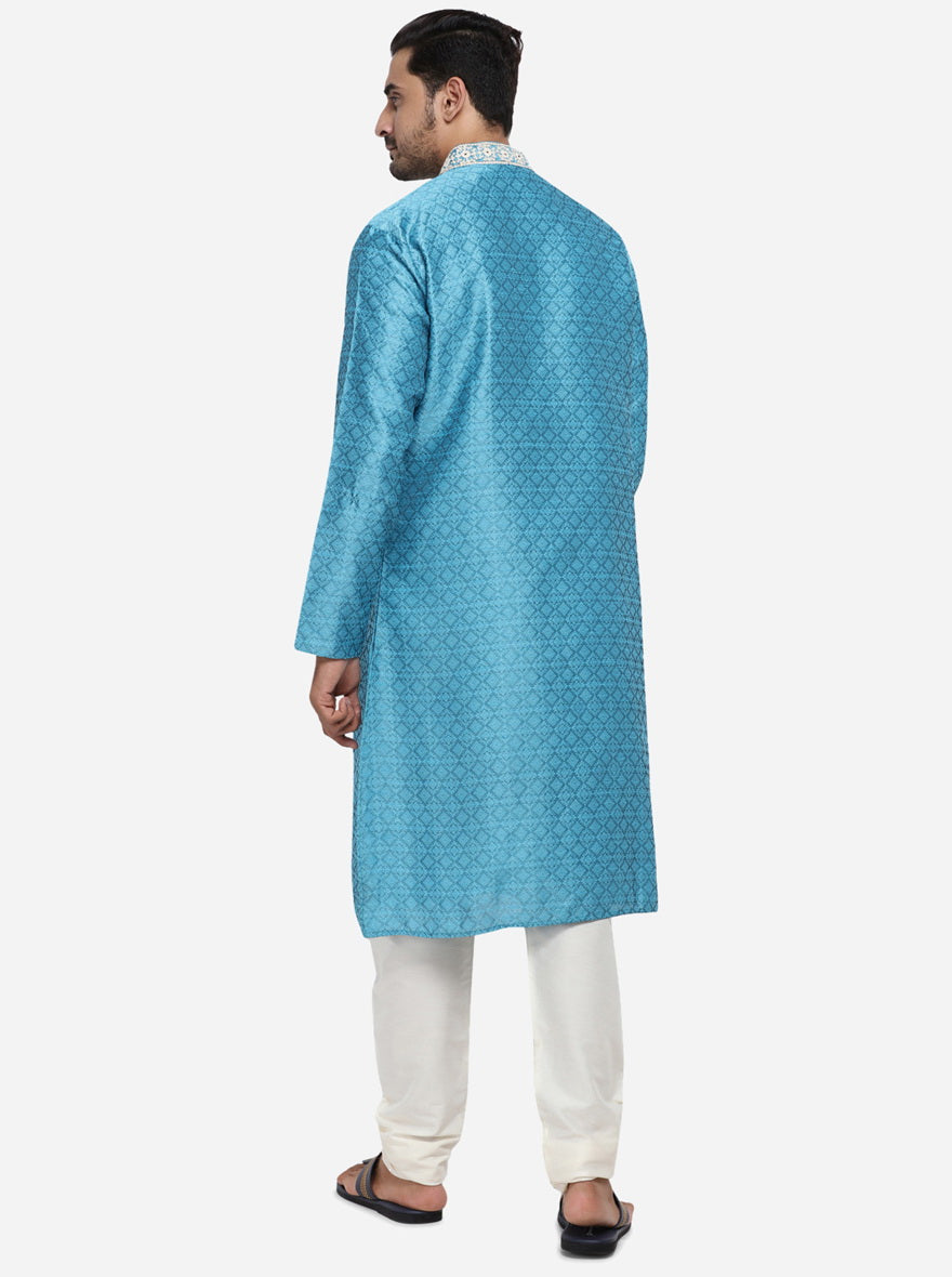 Pool Blue Kurta Set | Azania