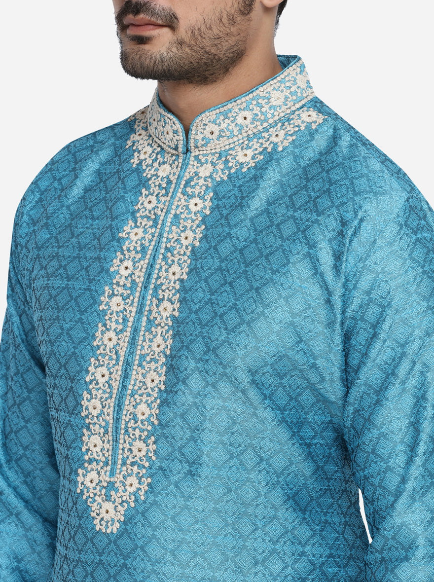 Pool Blue Kurta Set | Azania