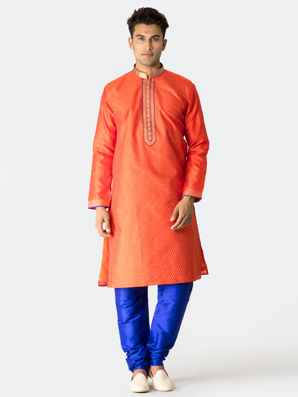 Bright Orange Kurta Set