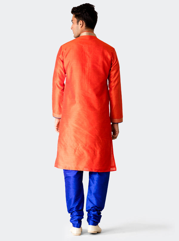 Bright Orange Kurta Set