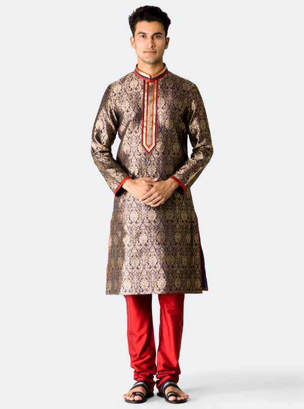 Dark Blue Kurta Set