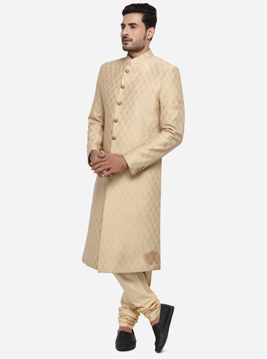 Light Golden Sherwani | Azania