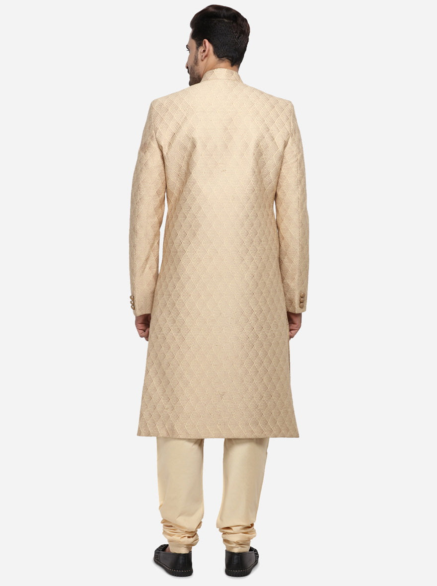 Light Golden Sherwani | Azania