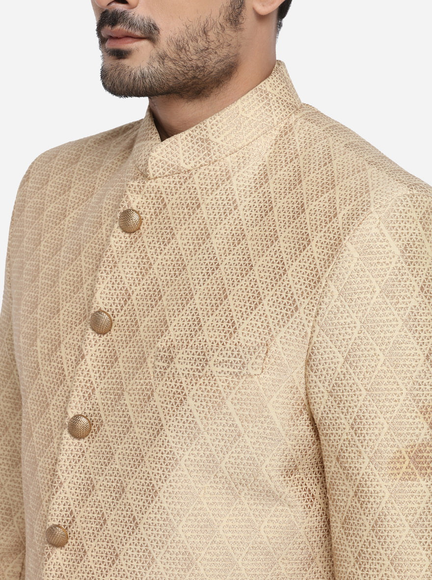 Light Golden Sherwani | Azania