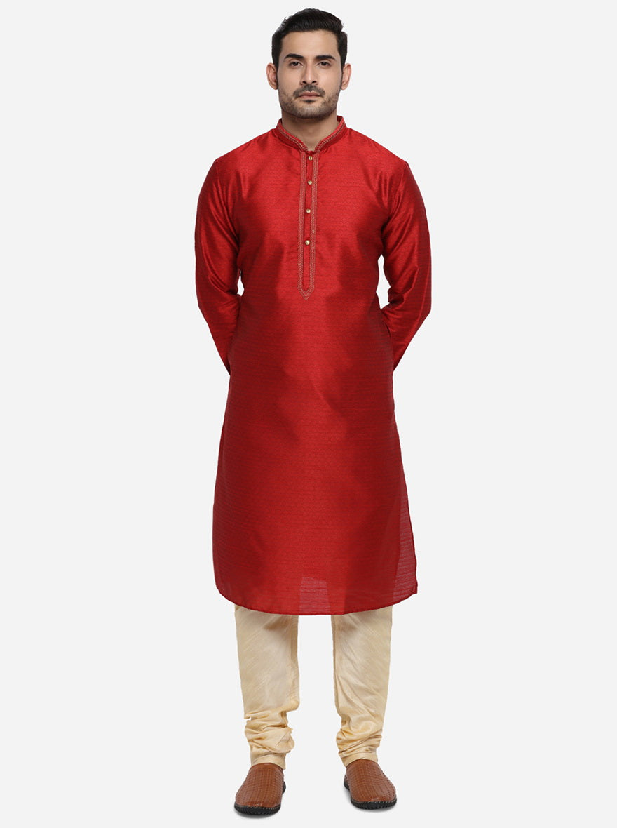 Maroon Kurta Set | Azania