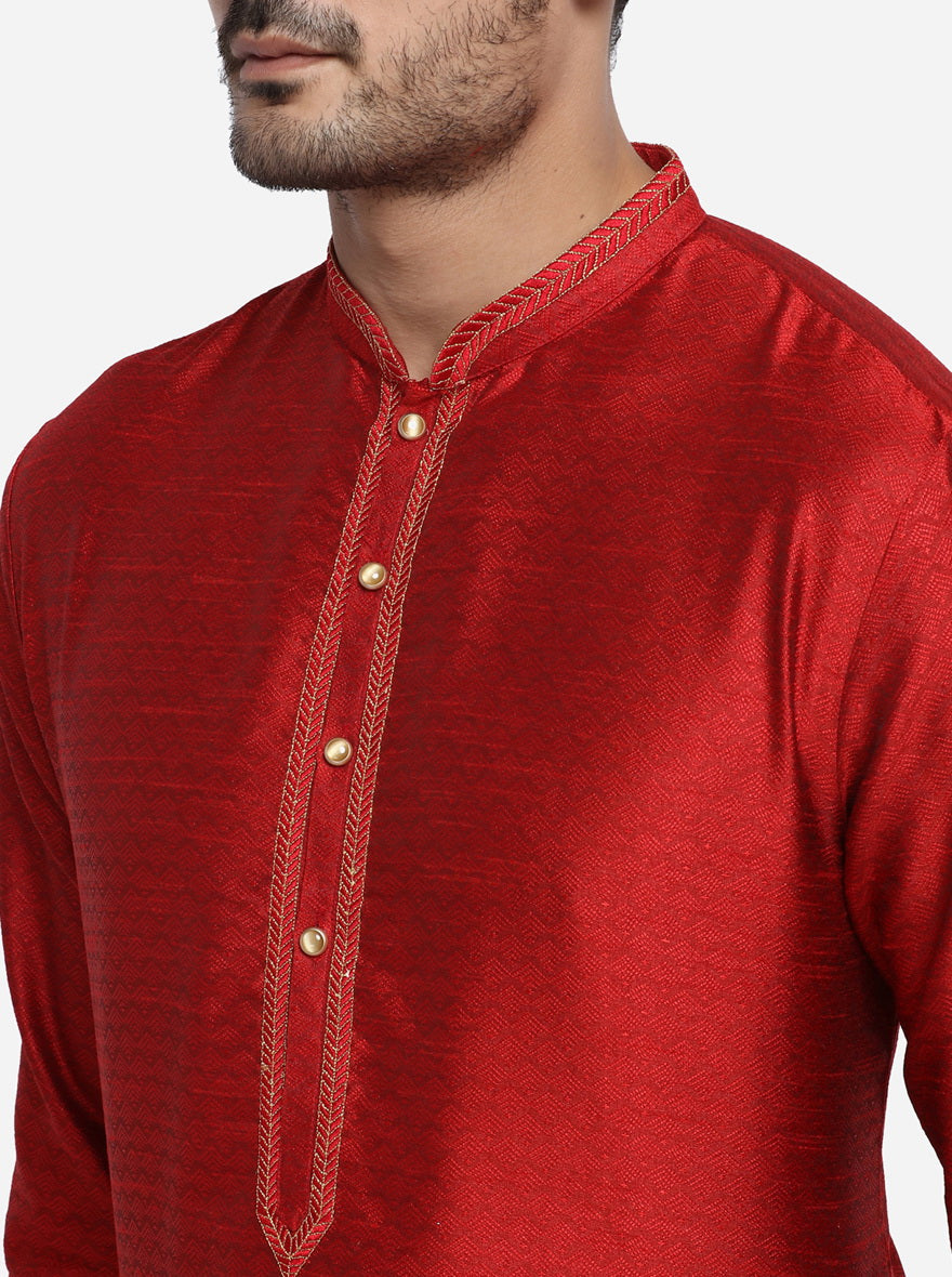 Maroon Kurta Set | Azania