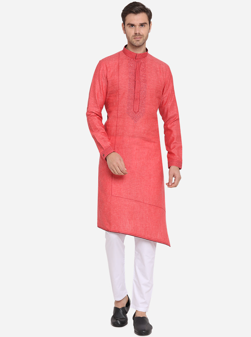 Carrot Red Kurta | Azania