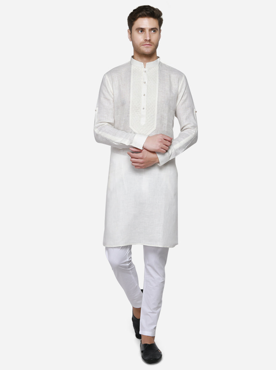 Off-White Kurta Set | Azania