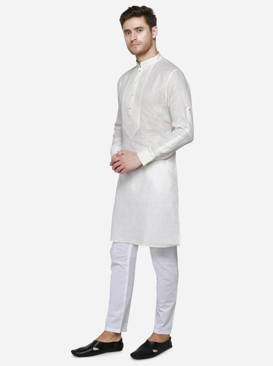 Off-White Kurta Set | Azania