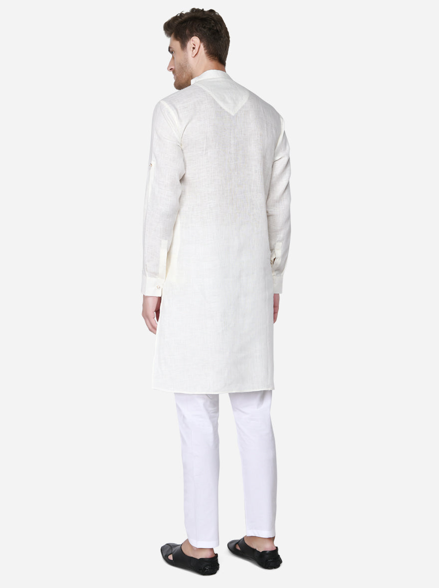 Off-White Kurta Set | Azania