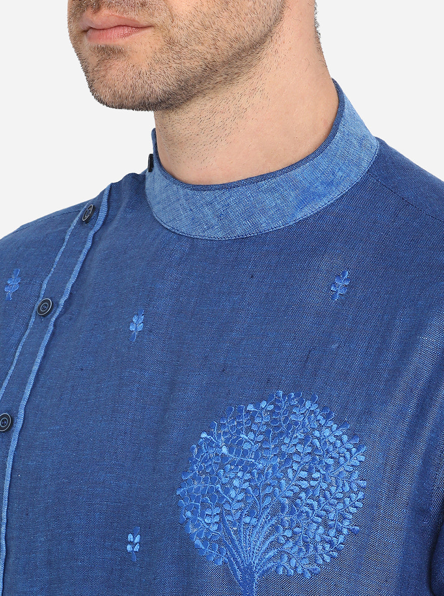 Cobalt Blue Kurta | Azania