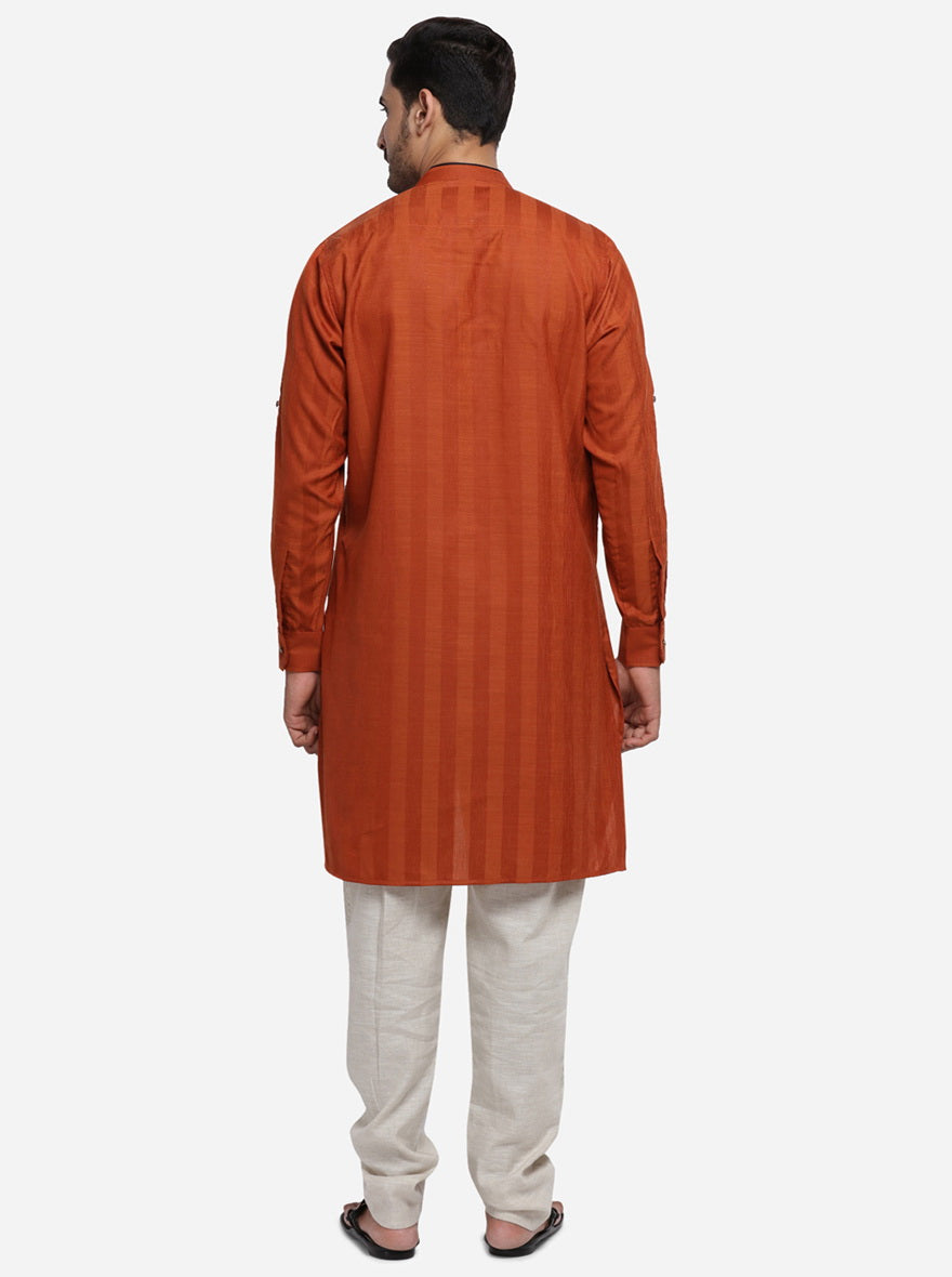 Rustic Orange Kurta | Azania