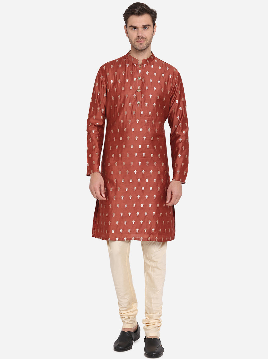 Brick red Kurta Set | Siddhesh Chauhan