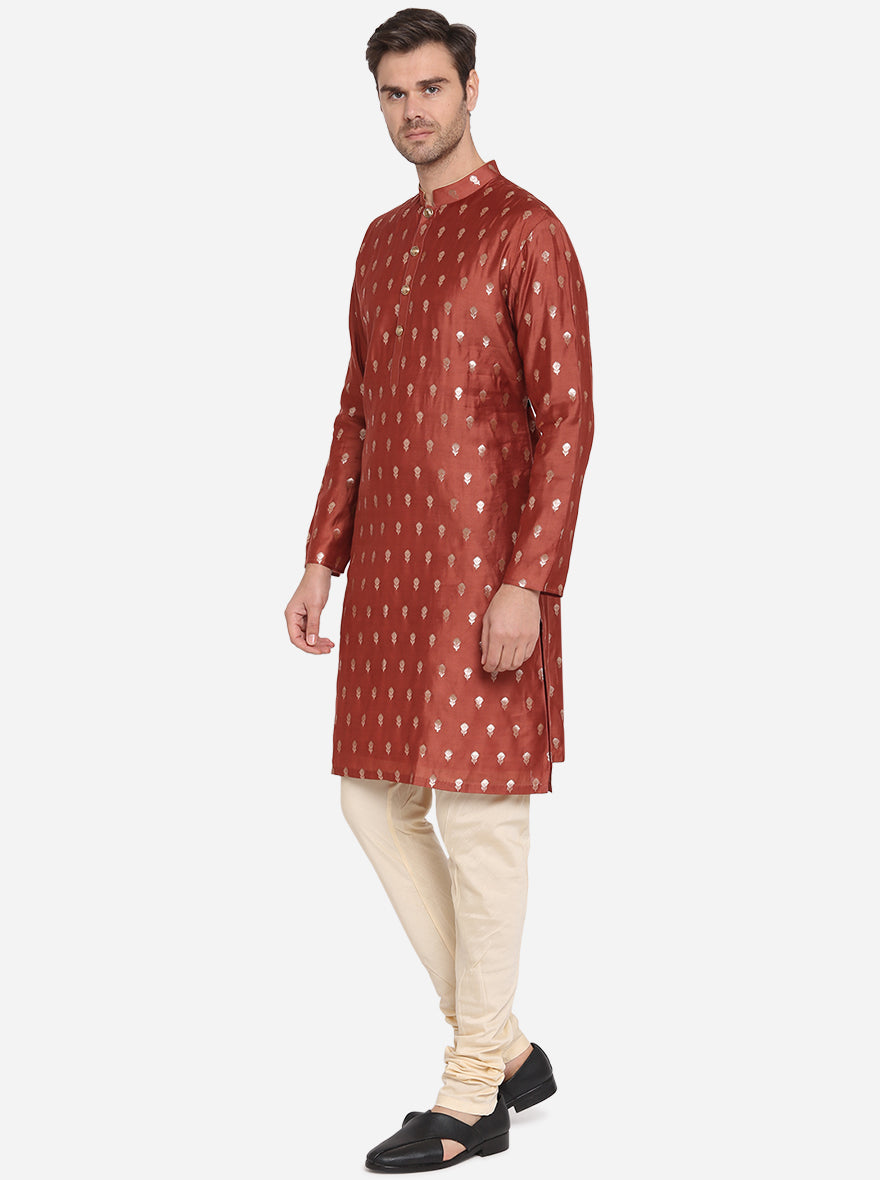 Brick red Kurta Set | Siddhesh Chauhan